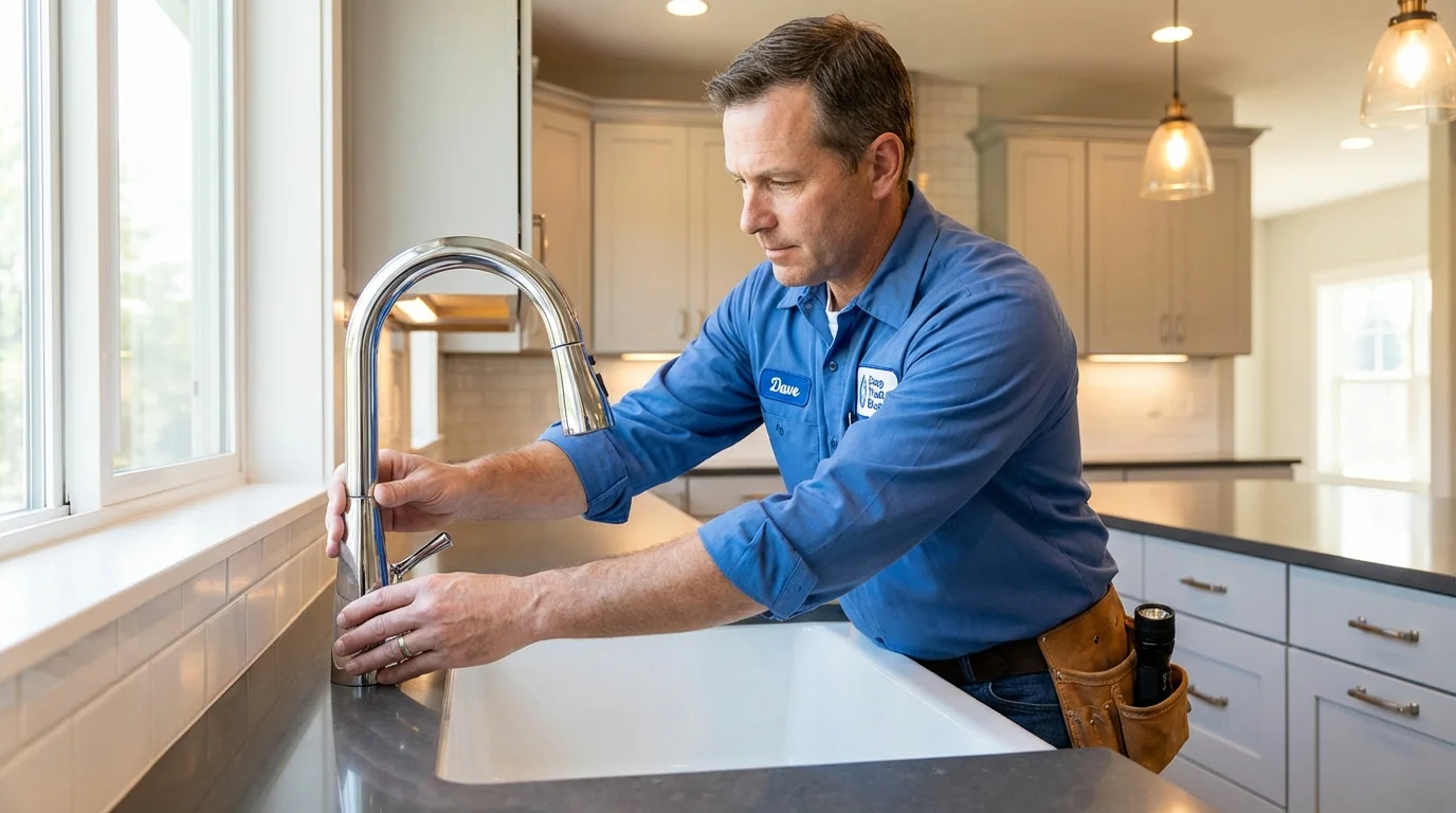 Kitchen faucet installation by Johns Plumbing LLC in Walford