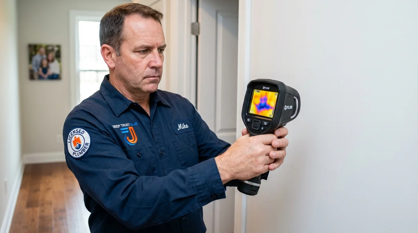 Thermal imaging leak detection by Johns Plumbing LLC in Walford